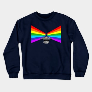 Tardis Console Rainbow Time Warp Crewneck Sweatshirt